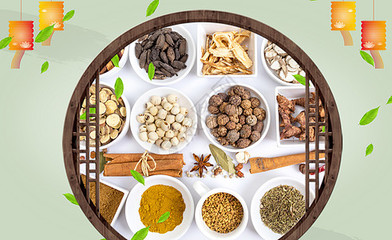 药材古风背景图片